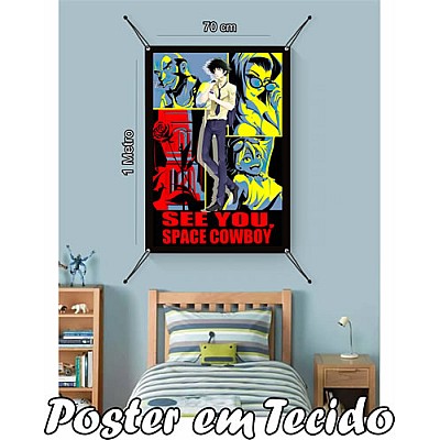 Bandeira Decorativa Cowboy Bebop.Mod1